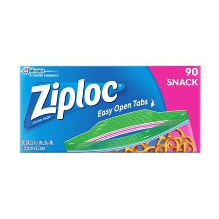 Sc Johnson 90CT Ziploc Snack Bag 71143